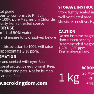 FOUNDATION Mg (magnesium)- Pharmaceutical Grade 1Kg