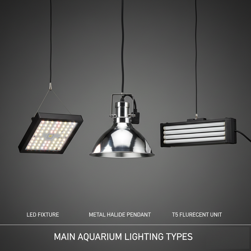 3 main types of aquarium lights